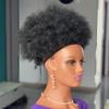 Mybobwig Big Afro Puff Drawstring Ponytail Extensions for Black Women 4b 4c Afro Kinky Curly Hair Bun Ponytail Wigs view 4