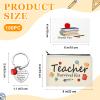 Amylove 20 Sets Christmas Teacher Gifts Bulk, Teacher Makeup Bags, Bracelets, Hair Ties, Cards, Keychains Xmas Stocking Stuffers Valentine's Day Appreciation Gifts view 2