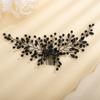 Teyglen Crystal Bride Wedding Hair Comb Bridal Black Hair Side Comb Headband Red Blue Green Crystal Hair Pieces Wedding Headpieces Hair Jewelry for Women Girls view 1