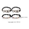 4pcs Meatball Hair Iron Thick Hair Ties Hair Scrunchies Hair Accessories for Women Pearl Hair Bands Ponytail Holders Hair Cuffs Pearl Hair Ties Girl Hair Accessories Hair Ropes view 2