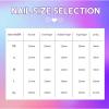 FRUJCDKI 50mm handmade real fake nail glue series luxury rhinestone French extra long pressed fake nails long coffin fake nails ballerina glue nails, shiny female sticker nails (luxury rhinestone-L) view 4