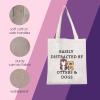 MNIGIU Otter Gift Dog Lover Makeup Bag Easily Distracted by Otters and Dogs Zipper Pouch Bag Gift (Tote) view 4
