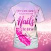 Personalized Name 3D T Shirt, Manicurist Gift Custom Name, Nails, Beauty, Self Care, Spa, Pedicure, Nail Shirt, Nail Art Shirt, Custom Nail Tech 3D Shirt, Nail Artist Gifts/Gift-562 view 2
