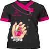 Personalized Nail Tech 3D T-Shirt, Custom Name, Beauty & Spa Gift, Nail Art Shirt view 1