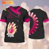 Personalized Nail Tech 3D T-Shirt, Custom Name, Beauty & Spa Gift, Nail Art Shirt view 2