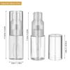 LALAFINA Travel Makeup Powder Dispenser Portable Talcum Powder Jar with Locking Nozzle Transparent Refillable Container for Baby and Loose view 4