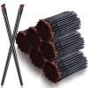 300 Pcs Disposable Eye Brow Brush Multifunction Eyebrow Cosmetic Brushes for Eyebrows Portable Angled Professional Brow Tint Esthetician Supplies Bulk(Black) view 1