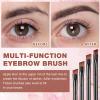 300 Pcs Disposable Eye Brow Brush Multifunction Eyebrow Cosmetic Brushes for Eyebrows Portable Angled Professional Brow Tint Esthetician Supplies Bulk(Black) view 3