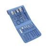 Blue-12PCS Manicure Set Nail Clippers Pedicure Kit - Stainless Steel Manicure Kit, Professional Grooming Kits, Nail Care Tools view 1