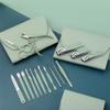 Blue-12PCS Manicure Set Nail Clippers Pedicure Kit - Stainless Steel Manicure Kit, Professional Grooming Kits, Nail Care Tools view 4
