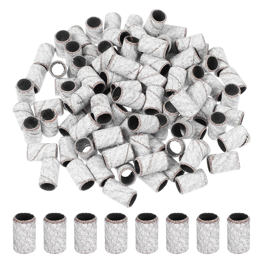 Beaupretty 100pcs Nail Sanding Bands for Electric Nail Drill Fine Grit Suitable for Manicure Pedicure Salons Diy Use