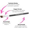 Angled Eyeshadow Brush Eyeshadow Blending Brush - Beauty Junkees Pro Angled Shading Eye Shadow Brush for Brow Bone Highlighter, Concealer, Crease, Inner Eyes, Corner, Nose Contour Makeup view 2