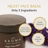 Krowa Night Face Balm - Grass Fed Tallow Cream w/Essential Oils. Growth Factors & Stem Cells for Natural Skin Rejuvenation. Collagen and Elastin to Boost Skin Renewal. Clean Beauty, No Additives view 4