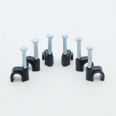 Cable Central LLC (100 Pack) Nail-in Clip for RG59 Black 100pack