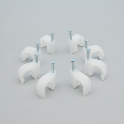 Cable Central LLC (100 Pack) Nail-in Clip for RG59 White 100pack