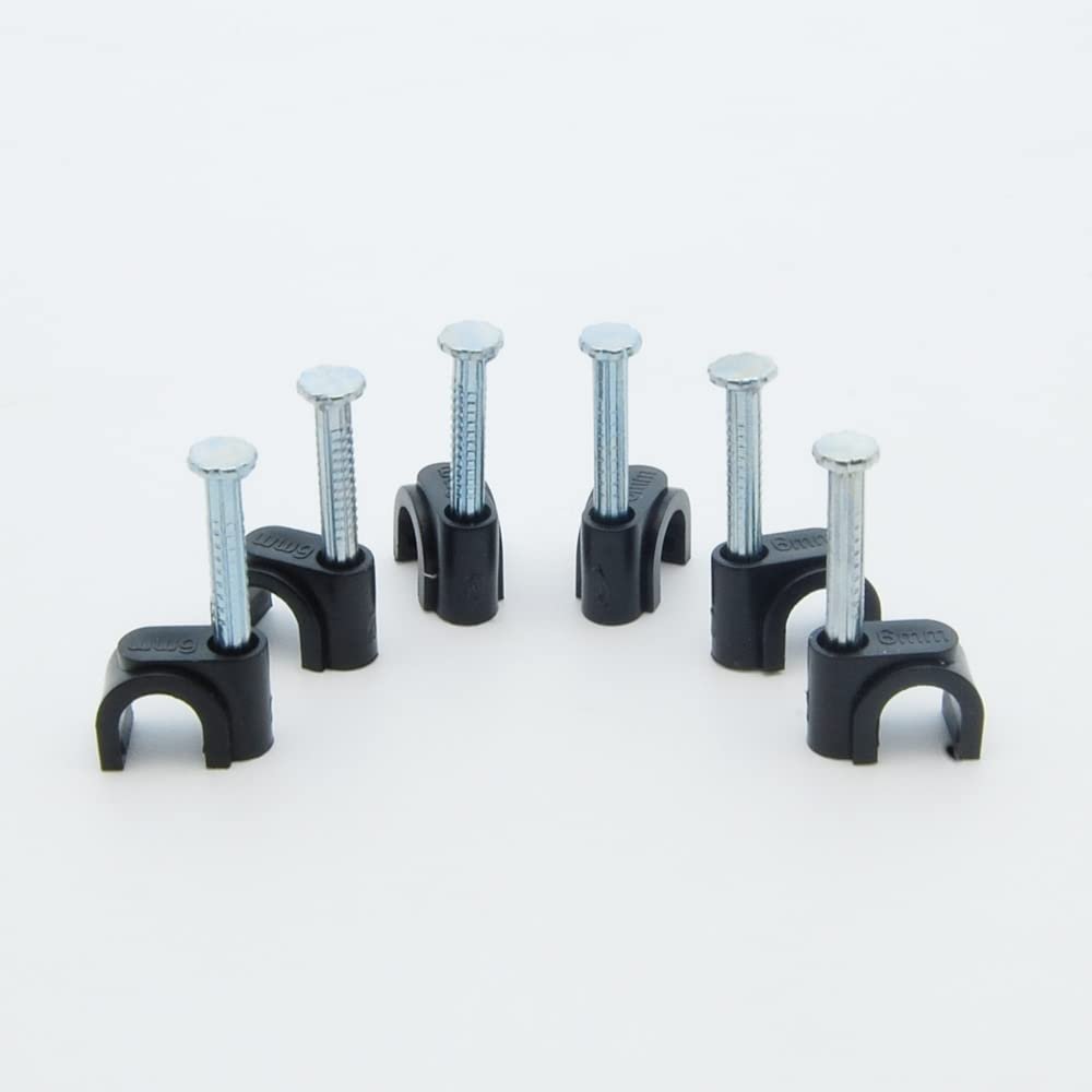 Cable Central LLC (20 Pack) Nail-in Clip for RG59 Black 100pack