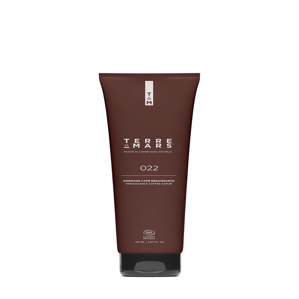 TERRE DE MARS Renaissance Coffee scrub Paste, Cosmos Natural Certified, Infused With Coffee Powder, Bamboo Stem and Argon, Revitalizes, Exfoliates and Hydrate For Silky Soft Skin, 150ml