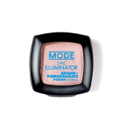 MODE Satin Pearly Pink Champagne Dewy Glow Natural Highlighter Makeup, Long Lasting Creamy Luminizer, Nourishing Moroccan Argan & Pomegranate Skincare, Cruelty Free - THE ILLUMINATOR HALO