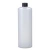 (Pack of 15) 32oz 28/410 HDPE Plastic Cylinder Squeeze Bottles with printed pressure sensitive capfor Shampoo, Conditioner, Lotion, Any Liquid Products, Keratin Multi-Use Refillable view 2
