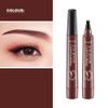 Magik 2-4 Pc Microblading Tattoo Eyebrow Pen Four Tips Waterproof Ink Gel Tint Draw. (4 Pack, 3 Reddish brown) view 2