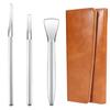 Ingrown Toenail Removal Kit, Pedicure Tools Kit Professional Knife Set Stainless Steel Ingrown Toenail Tool Foot Care Tools Nail Cuticle Remover (3 Pcs Set) view 1