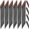 Gerrii 100 Pieces Disposable Angled Eyebrow Brushes Eye Liner Brush Disposable Angle Brushes Tinting Brushes for Women Girls Salon Beauty Cosmetic Make up Tool Esthetician Supplies(Black) view 1