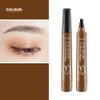 Magik 2-4 Pc Microblading Tattoo Eyebrow Pen Four Tips Waterproof Ink Gel Tint Draw. (4 Pack, 1 LightBrown) view 2