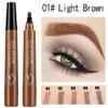 Magik 2-4 Pc Microblading Tattoo Eyebrow Pen Four Tips Waterproof Ink Gel Tint Draw. (4 Pack, 1 LightBrown) view 3