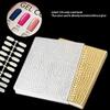 pizarra 216 Colors Nail Tips Display Book DIY Nail Art Showing Shelf Color Card Chart Painting Display Board Black view 3