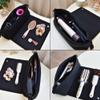 BAREFOOT CARIBOU Hair Tools Travel Bag and Heat Resistant Mat for Flat Irons, Straighteners, Curling Iron, and Haircare Accessories, 2-in-1 design, with Interior Pockets, Portable Organizer (Black) view 3