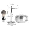 Shaving Kit for Men, 3 in 1 Shaving Set Includes Shaving Brush, Shaving Bowl, Razor & Brush Holder, Professional Men Shaving Tool Birthday Fathers Day From Daughter view 2