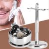 Shaving Kit for Men, 3 in 1 Shaving Set Includes Shaving Brush, Shaving Bowl, Razor & Brush Holder, Professional Men Shaving Tool Birthday Fathers Day From Daughter view 4