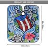 bzaxxqi Puerto Rico Boricua Hair Cutting Cape,Barber Cape Unisex Hair Cutting Cape Hair Cutting Accessories 66x55 Inch view 3