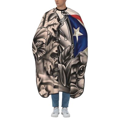 BZAXXQI Puerto Rican Frog Hair Cutting Cape,Barber Cape Unisex Hair Cutting Cape Hair Cutting Accessories 66x55 Inch