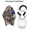 BZAXXQI Puerto Rican Frog Hair Cutting Cape,Barber Cape Unisex Hair Cutting Cape Hair Cutting Accessories 66x55 Inch view 4