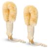 2 Pcs Dry Brushing Exfoliating Brush Body Scrubber Natural Bristle Bath Shower Dry Skin and Sisal Brush with Naturals Fibers for Skin Care, Exfoliates view 1