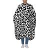 BZAXXQI Black White Leopard Print Hair Cutting Cape,Barber Cape Unisex Hair Cutting Cape Hair Cutting Accessories 66x55 Inch view 1
