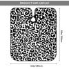 BZAXXQI Black White Leopard Print Hair Cutting Cape,Barber Cape Unisex Hair Cutting Cape Hair Cutting Accessories 66x55 Inch view 3