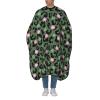 BZAXXQI Green Flower Leopard Hair Cutting Cape,Barber Cape Unisex Hair Cutting Cape Hair Cutting Accessories 66x55 Inch view 1