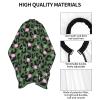 BZAXXQI Green Flower Leopard Hair Cutting Cape,Barber Cape Unisex Hair Cutting Cape Hair Cutting Accessories 66x55 Inch view 4