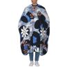 BZAXXQI Blue Leopard Flower Hair Cutting Cape,Barber Cape Unisex Hair Cutting Cape Hair Cutting Accessories 66x55 Inch view 1
