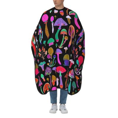 BZAXXQI Mushrooms Hair Cutting Cape,Barber Cape Unisex Hair Cutting Cape Hair Cutting Accessories 66x55 Inch