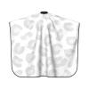 BZAXXQI Gray And White Leopard Print Hair Cutting Cape,Barber Cape Unisex Hair Cutting Cape Hair Cutting Accessories 66x55 Inch view 2