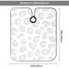 BZAXXQI Gray And White Leopard Print Hair Cutting Cape,Barber Cape Unisex Hair Cutting Cape Hair Cutting Accessories 66x55 Inch view 3