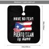 BZAXXQI Puerto Rican Puerto Rico Flag Hair Cutting Cape, Unisex Adult Barber Cape, One Size, Black, Casual Style, Regular Fit, Letter Print Pattern view 3