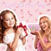 Elilier Christmas gifts for grandkids, stocking stuffers, Birthday Gift for Kids, Girls Makeup bag Skin Care Set for Kid Ages 4-12 party favors, Letter Pouch Cosmetic Toiletry Girls Bag (Small) view 2