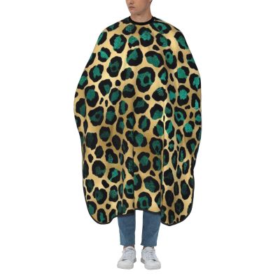 BZAXXQI Leopard Print Cheetah Hair Cutting Cape,Barber Cape Unisex Hair Cutting Cape Hair Cutting Accessories 66x55 Inch