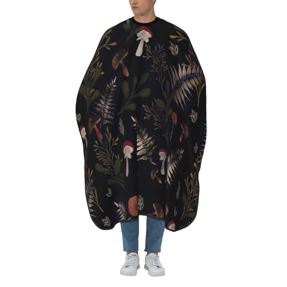 BZAXXQI Mushrooms Hair Cutting Cape,Barber Cape Unisex Hair Cutting Cape Hair Cutting Accessories 66x55 Inch