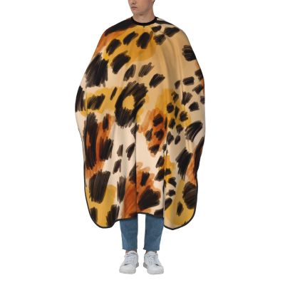 BZAXXQI Animal Leopard Print Hair Cutting Cape,Barber Cape Unisex Hair Cutting Cape Hair Cutting Accessories 66x55 Inch