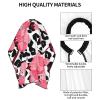 BZAXXQI Cherry Blossom Leopard Hair Cutting Cape,Barber Cape Unisex Hair Cutting Cape Hair Cutting Accessories 66x55 Inch view 4
